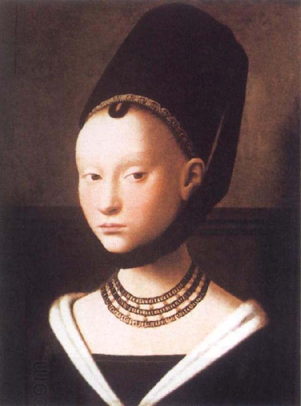 Petrus Christus Portrait of a Young Girl oil painting picture